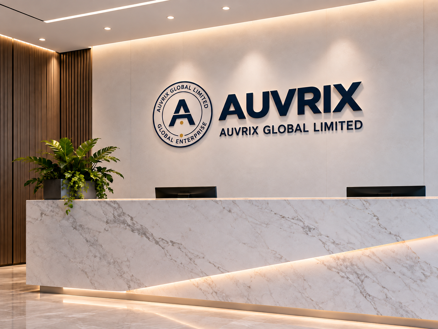 AI concept of an AUVRIX reception area